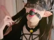 國產極品白虎福利姬八月未央小惡魔假屌自慰